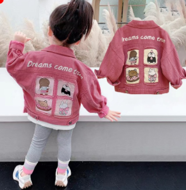 2025春入荷  子供服   デニムコート　カーディガン  アウター 90cm～140cm