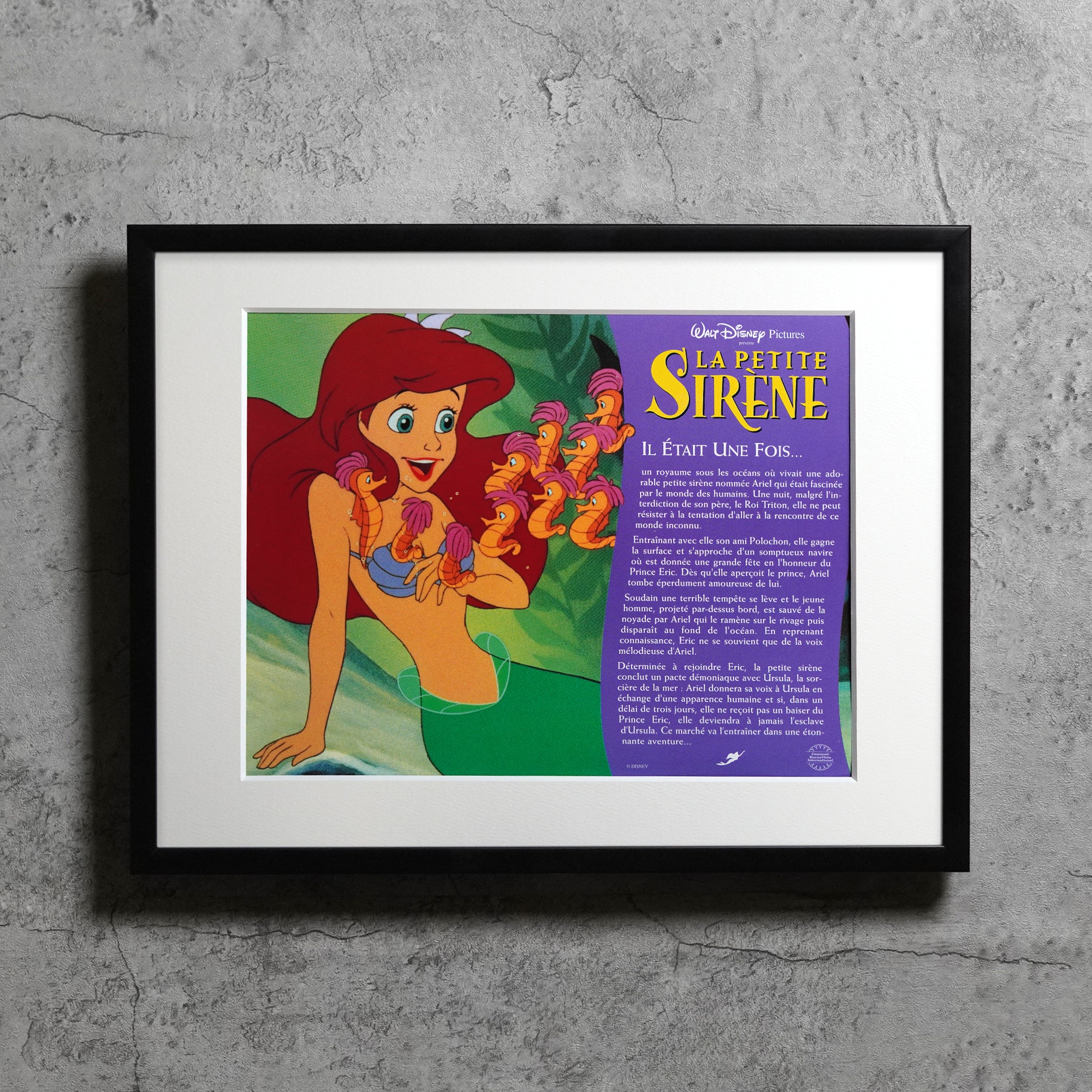 1989(1990) / The Little Mermaid / French lobby card / 396x306mm【LC00000077033】