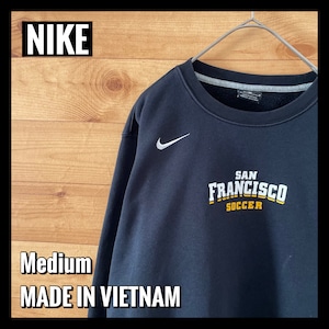 【NIKE】ナイキ San Francisco soccer サッカークラブ プリント スウェット トレーナー Swoosh 刺繍ロゴ M 古着