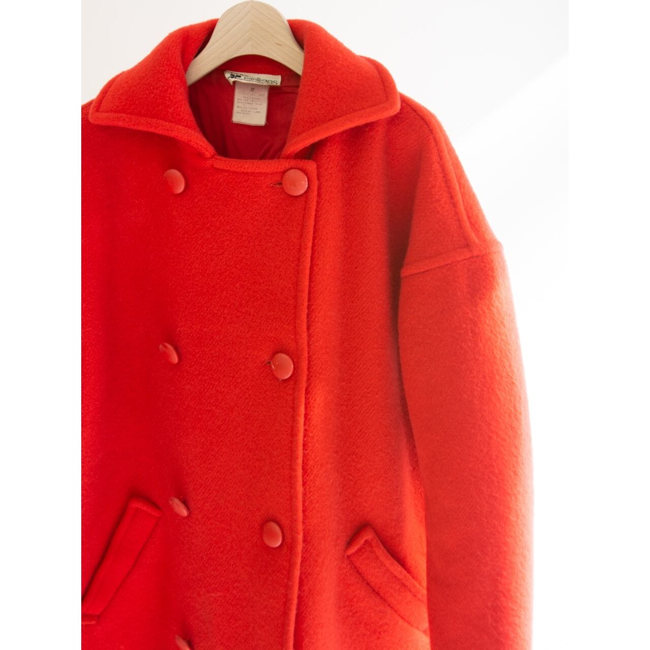 【courreges paris】Made in France 70-80's Wool-Nylon Oversized Coat（クレージュ フランス製ウールナイロンオーバーサイズコート ダブル）