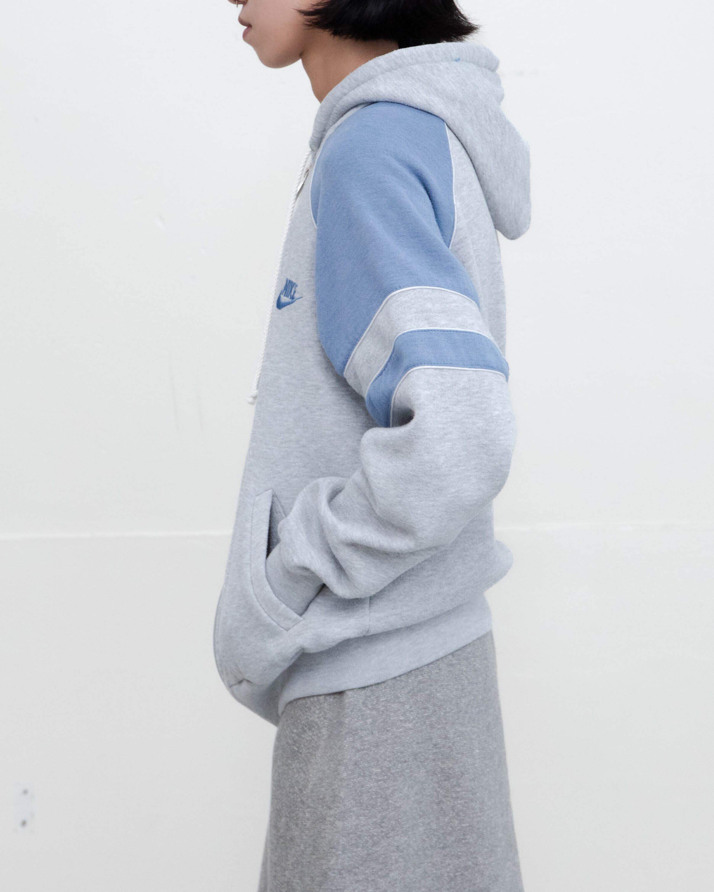 1980s NIKE - embroidered swoosh zip-up sweat hoodie | LUIK FINN