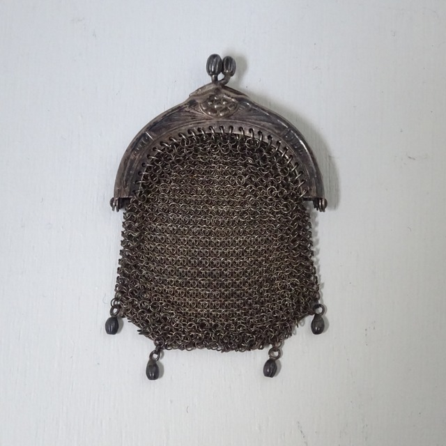 Antique chatelaine coin parse silver アンティーク コインパース 