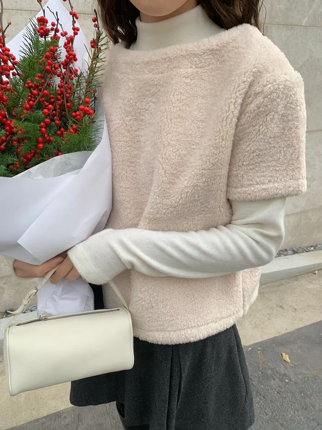 (予約) LIFFEY / Wool half turtle nack tee 3color