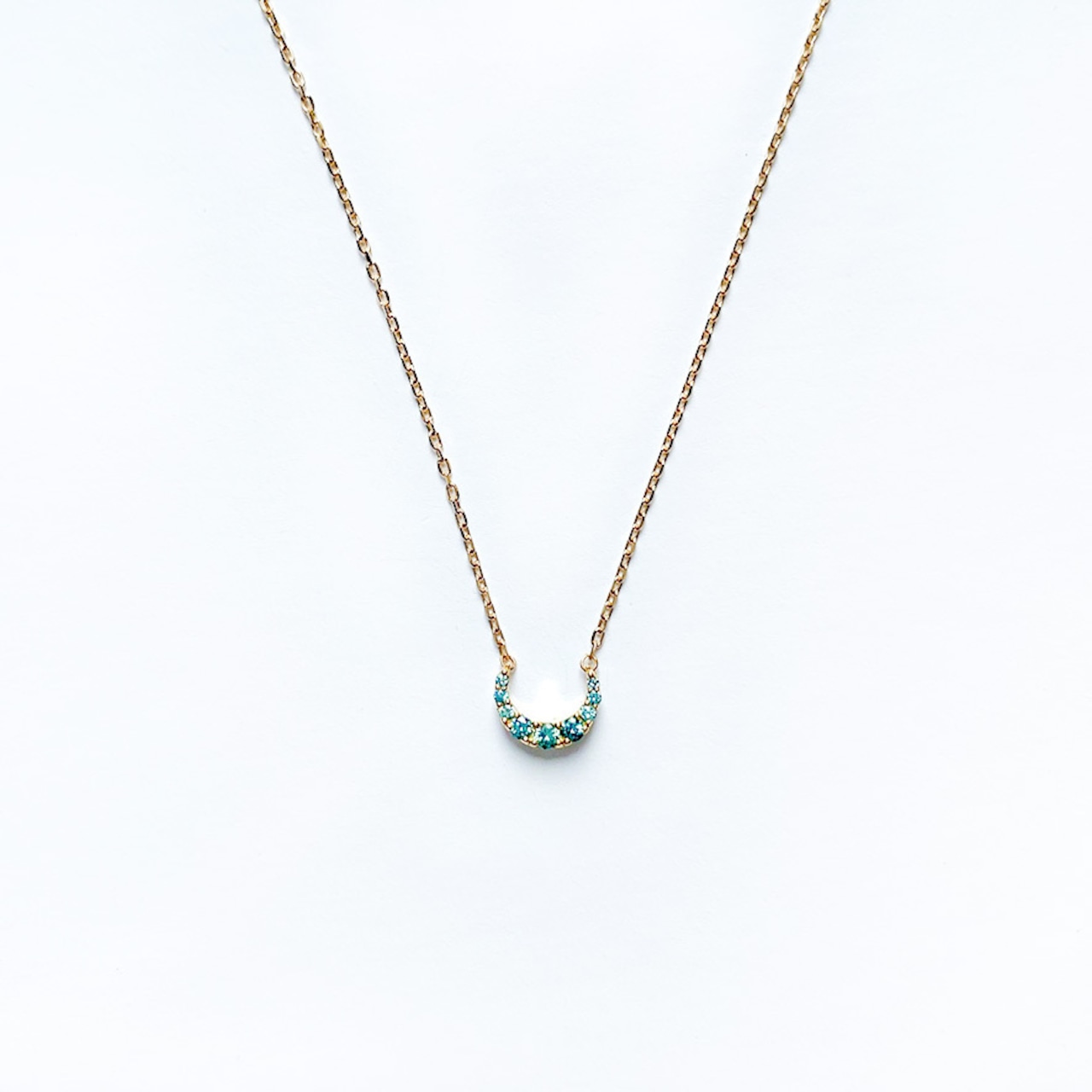 Luna Necklace Mini / K18 / Pt / Diamond / KDN-005【受注生産】