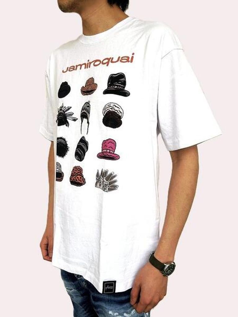 Jamiroquai/ジャミロクワイ ハットTシャツ Lサイズ hat tee U/MUSIC（ユー/ミュージック） 【JAMIROQUAI HATS S/S TEE