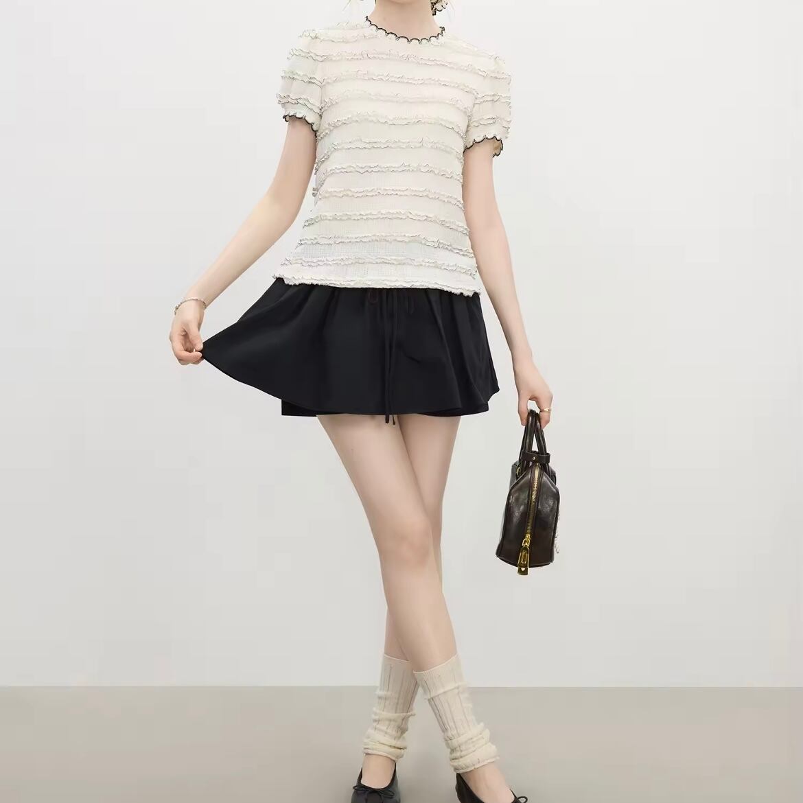 race scalloped blouse