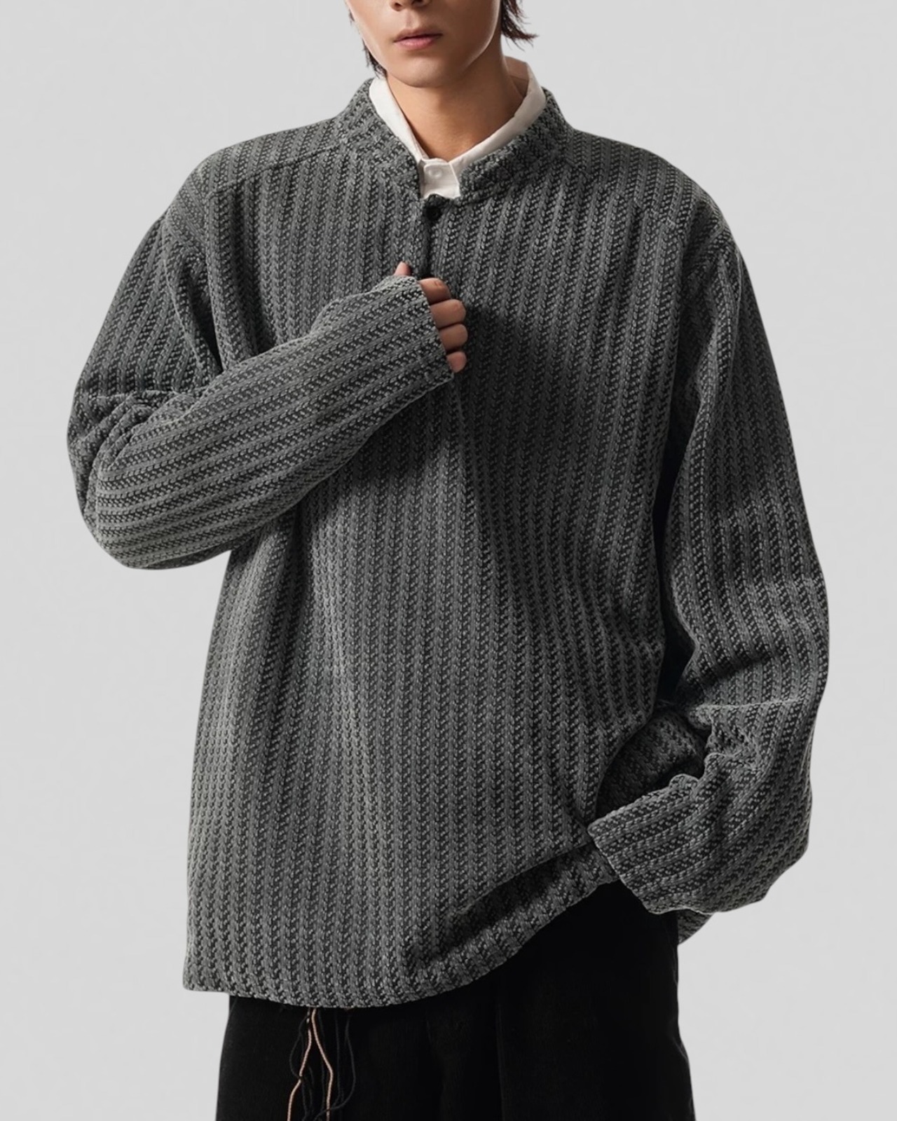 Stripe Weave Shirt（15％/70％/100％）