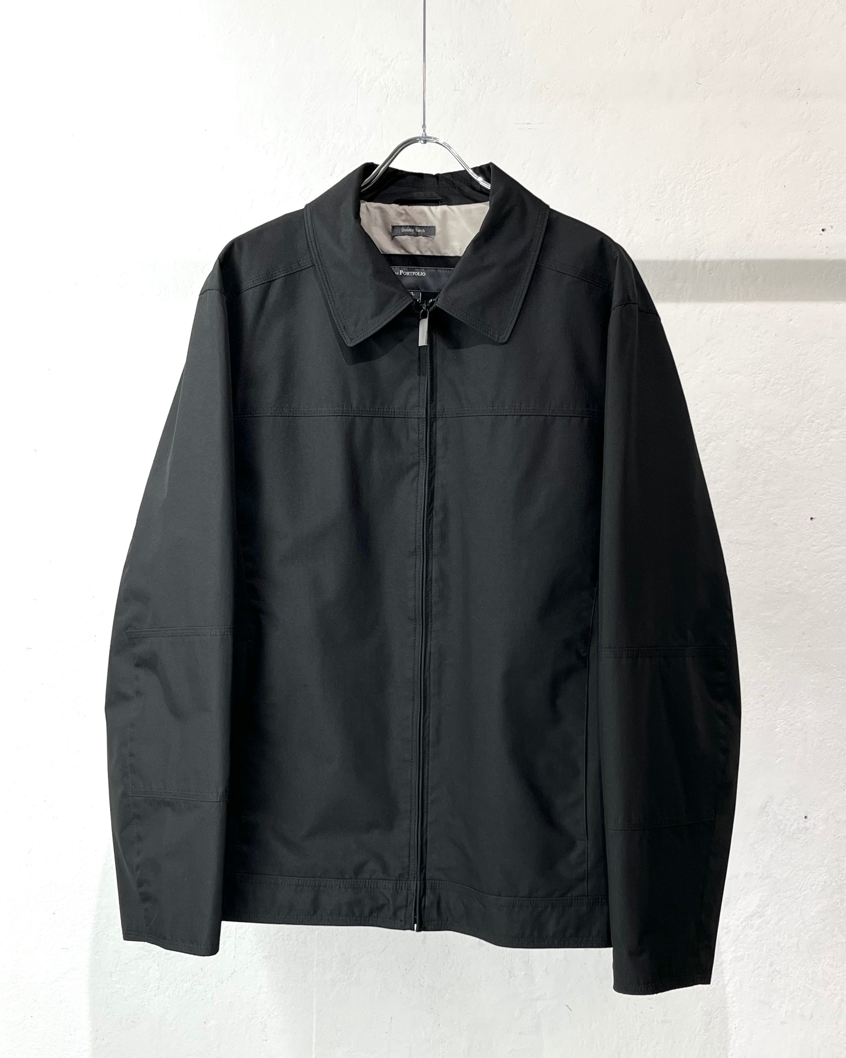 00s PERRY ELLIS "PORTFOLIO" Dobby Tech Zip-up Blouson