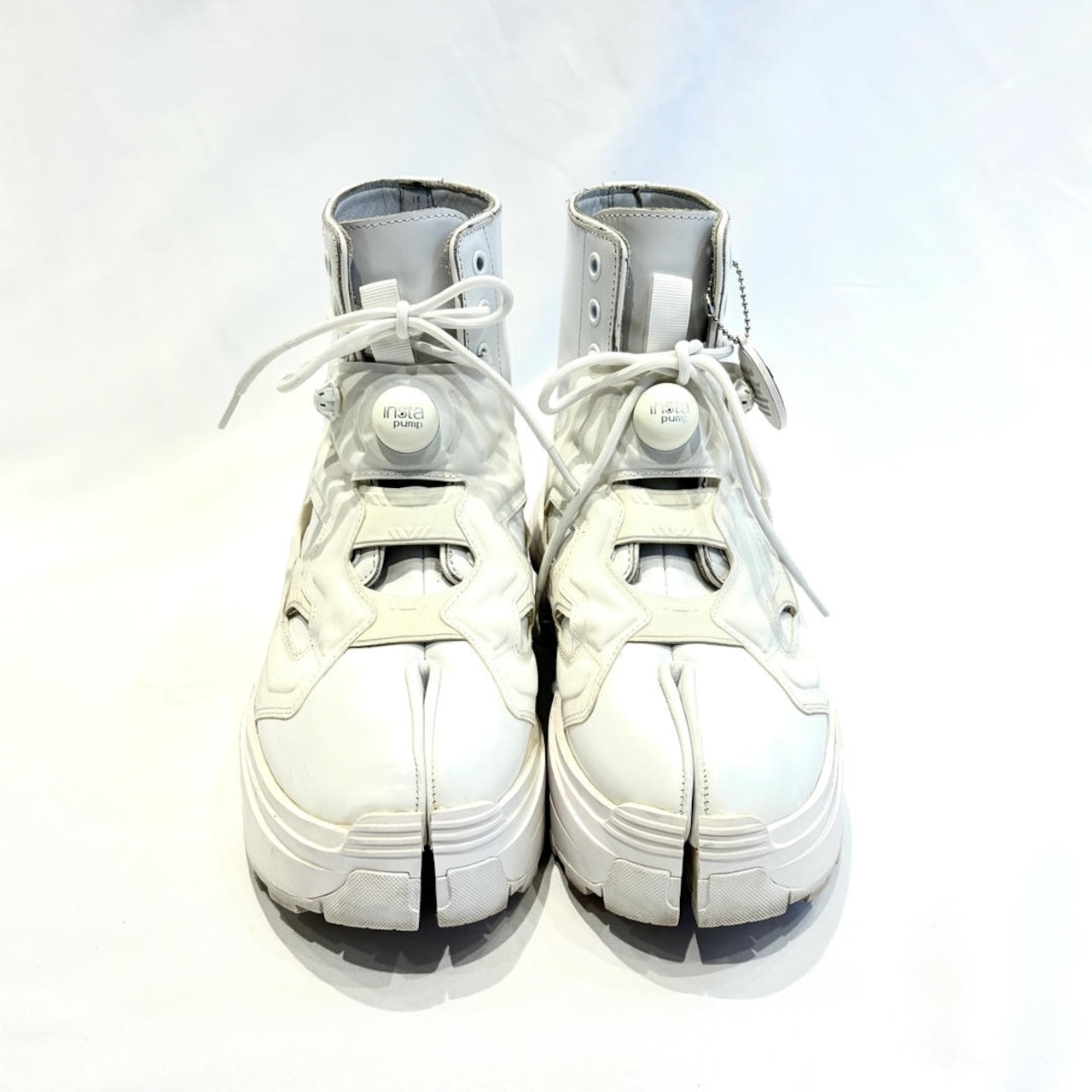 Maison Margiela メゾン マルジェラ Reebok リーボック Tabi Instapump Fury ハイカットスニーカー シューズ 27㎝　US9　UK8 ホワイト