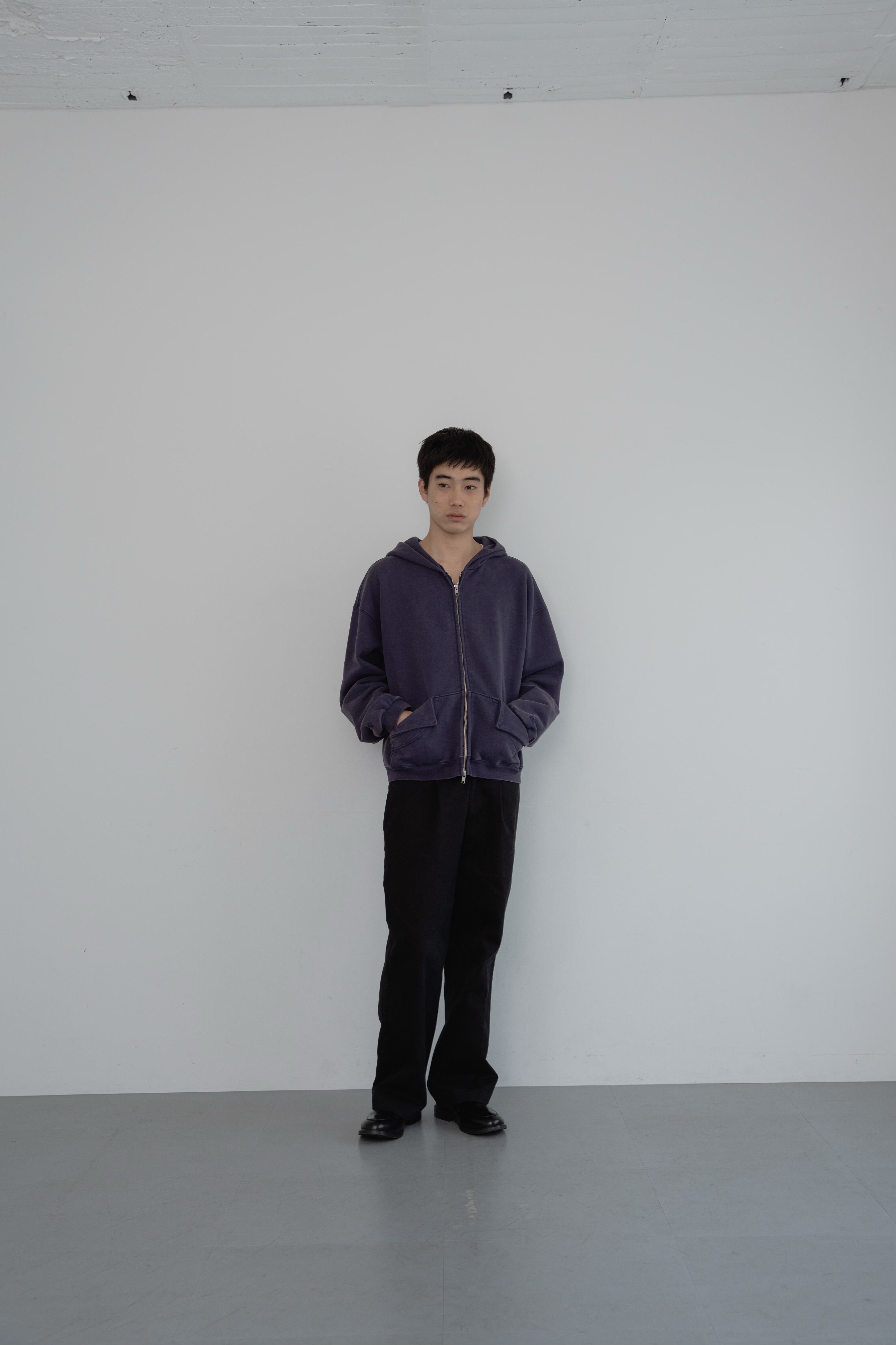 fade cotton zip hoodie | philme
