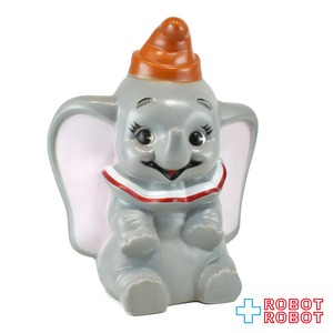 プレイパル デイズニー ダンボ スモール 赤色帽子 ソフビ貯金箱 ウォルトディズニープロダクション 底蓋欠