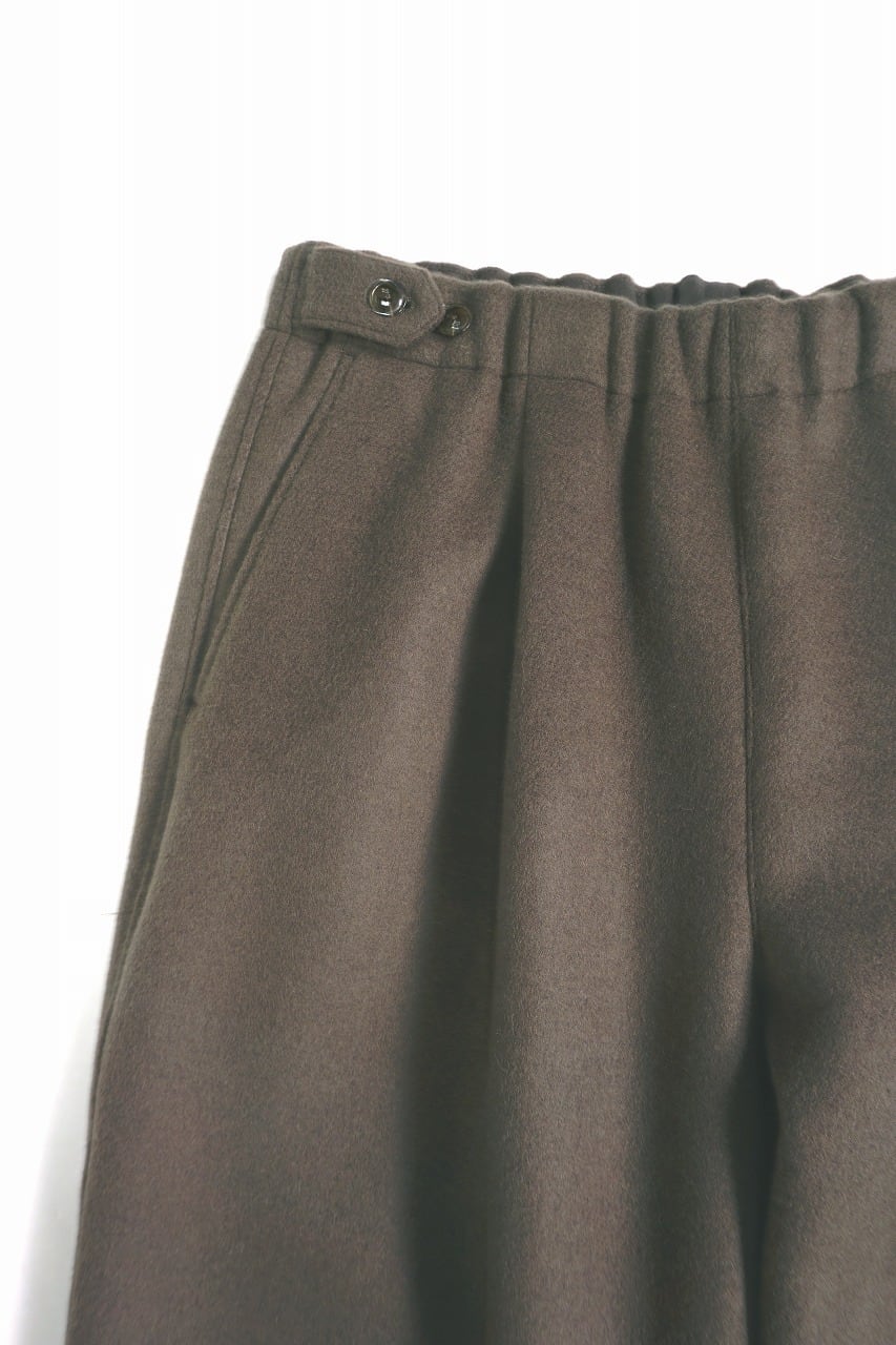Wool Beaver Wide Easy Pants