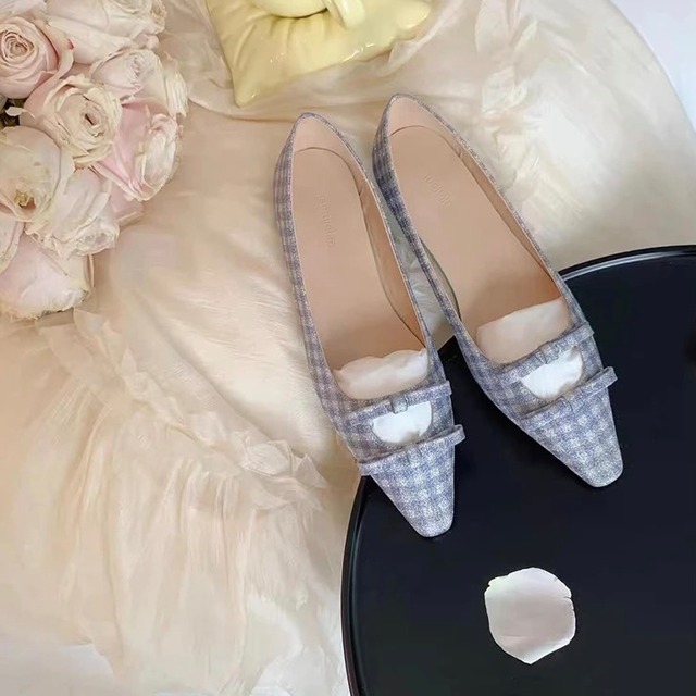 ダブルリボンパンプス