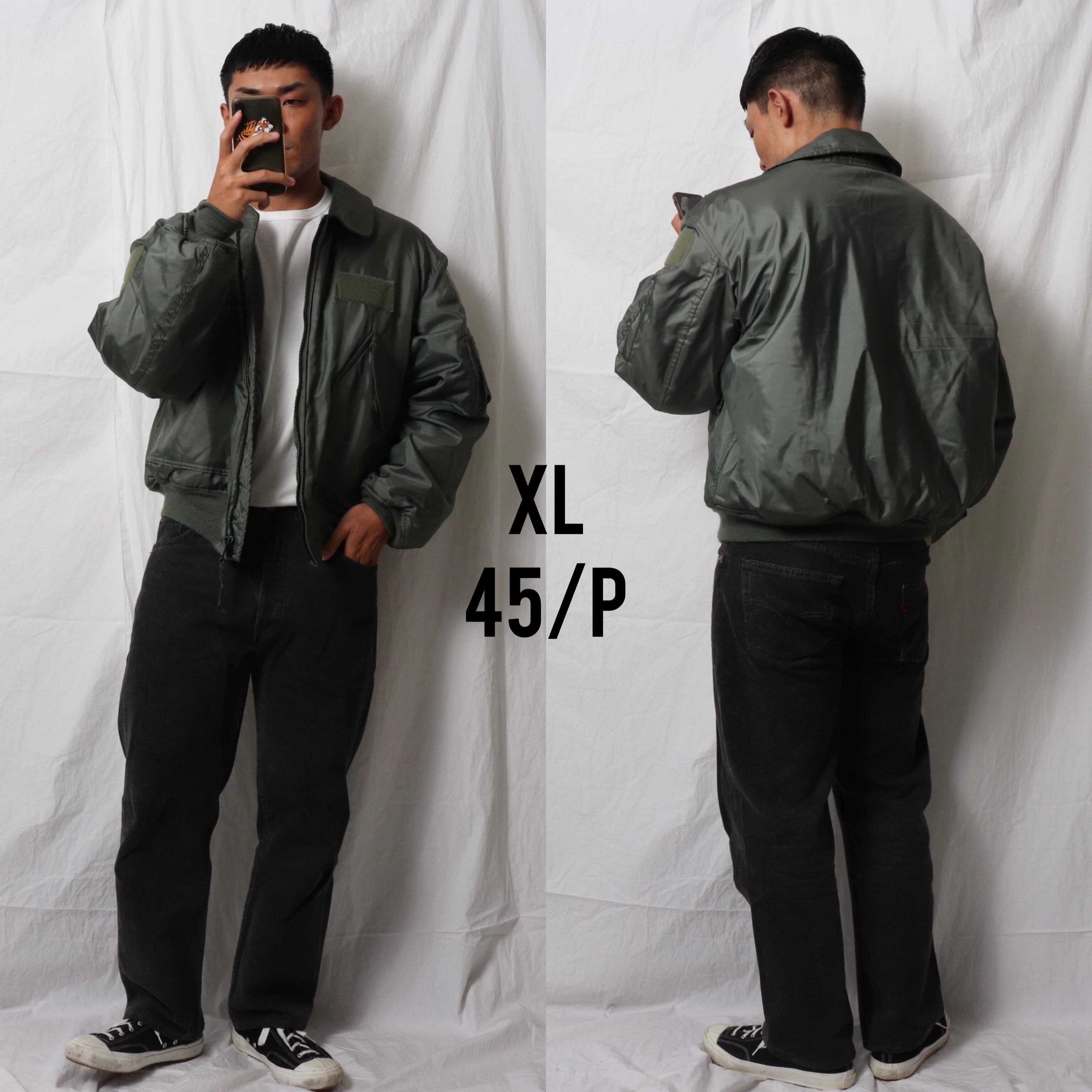 美品 XL 95年 ALPHA CWU-45/P フライトジャケット トップガン アルファ 
