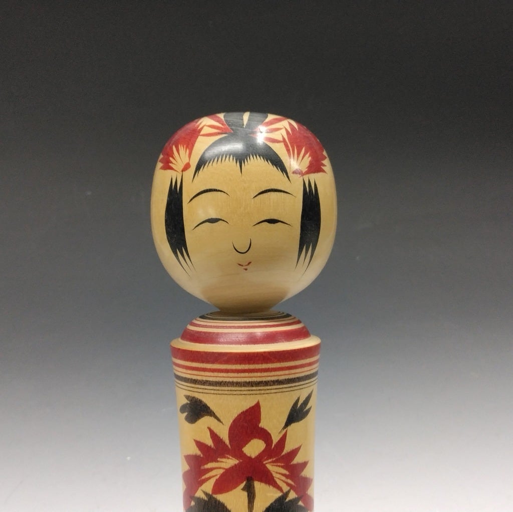 伝統こけし（大きめ） 佐藤辰雄作　弥次郎系こけし 名工 佐藤辰雄｜SATO Tatsuo(宮城, 1928-2009) 弥治郎系 伝統こけし