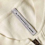 BLACKBARRETT by NEIL BARRETT ブラックバレット ダブルジップ 長袖 コットン ニット カーディガン 羽織 3/ホワイト