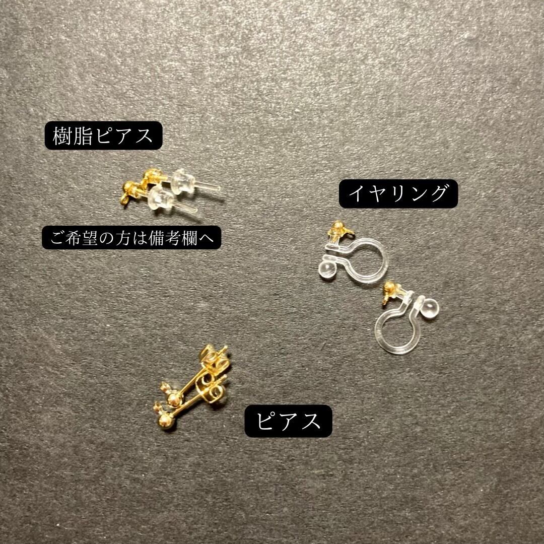 スターチスのガラスドームイヤリング・ピアス | HIROMI TAKANO / 旧