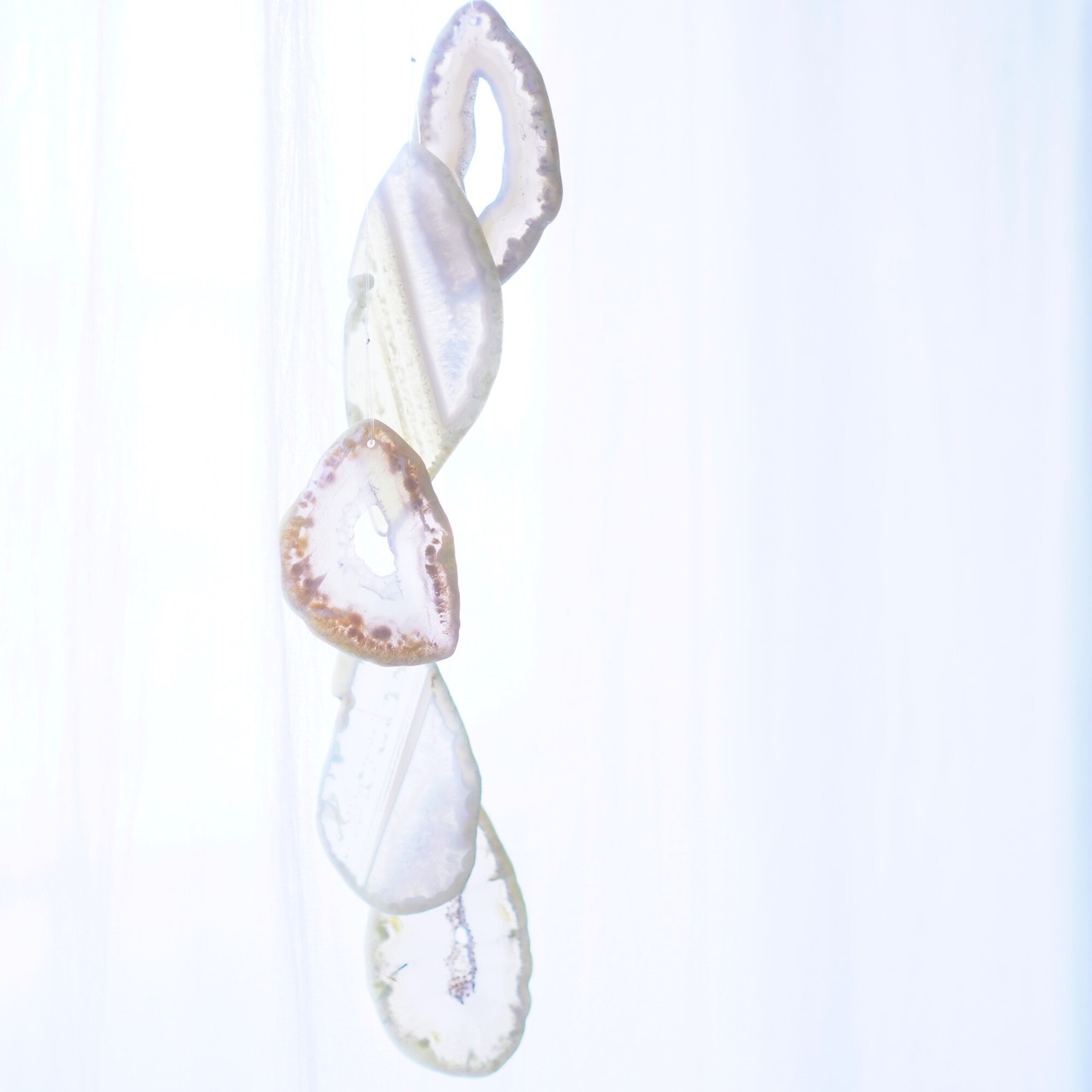 Hazel nut Ice cream - アゲートヒーリングチャイム / Agate Sun Catcher Wind Chime 737