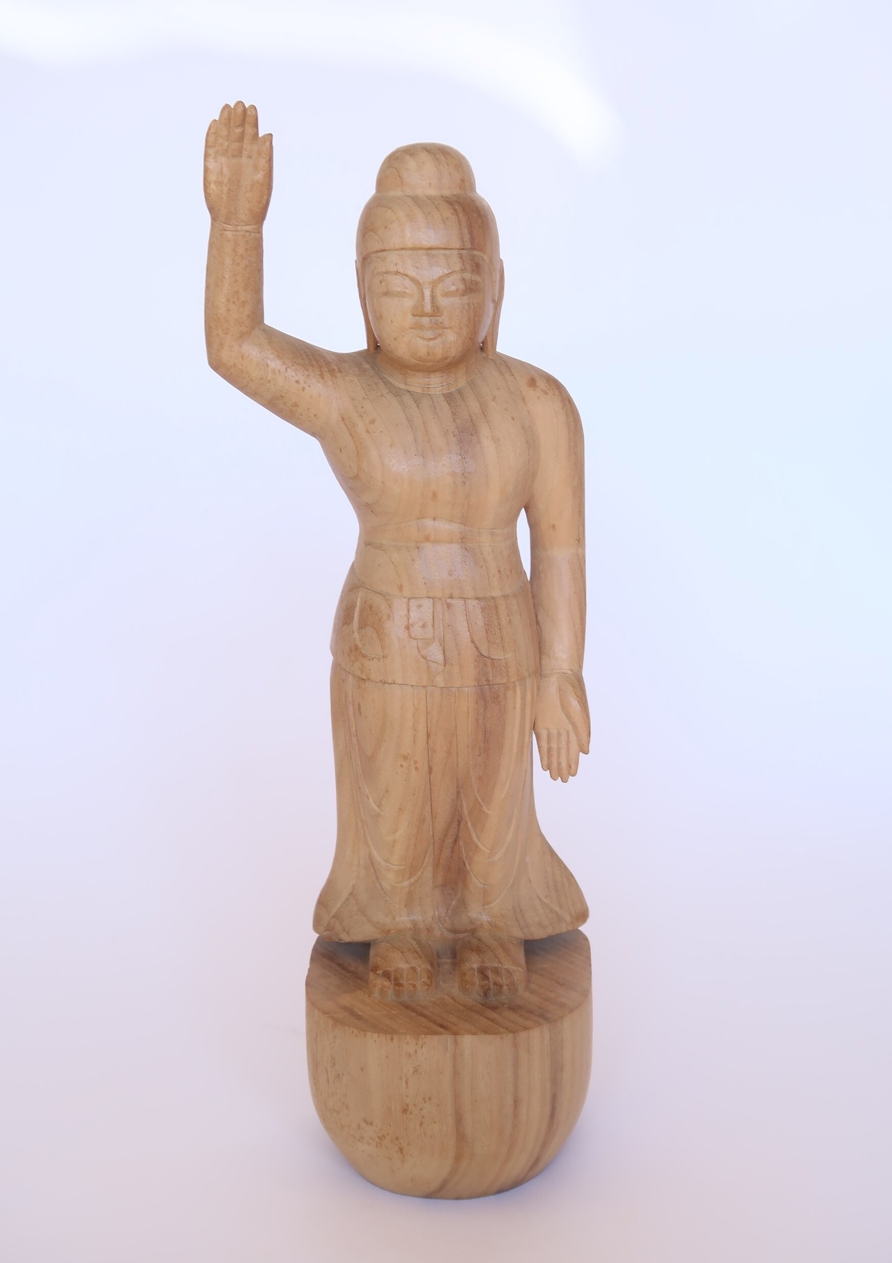 Birth Buddha ― An Original Wood Sculpture by Tessō Mori