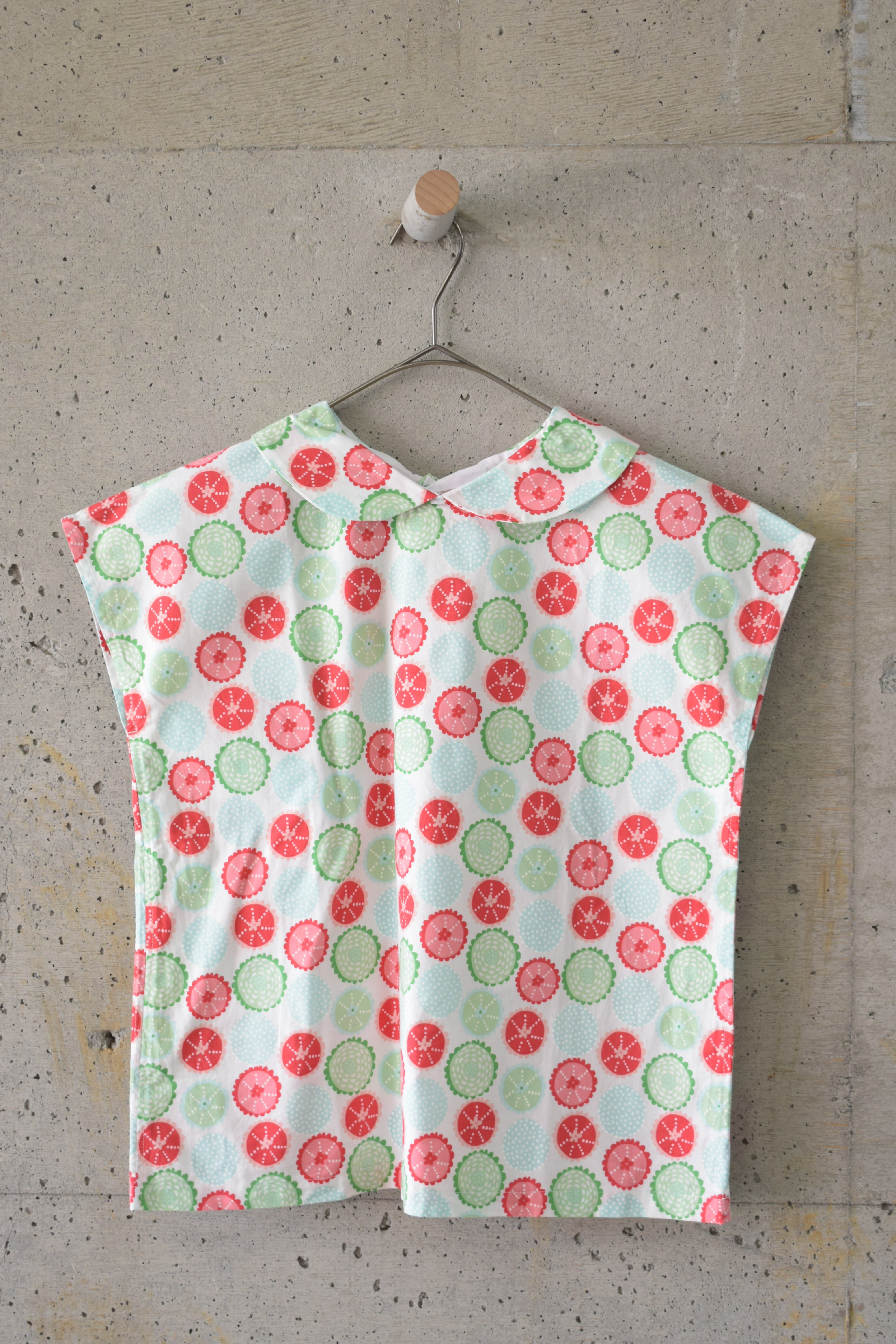Summer-print blouse