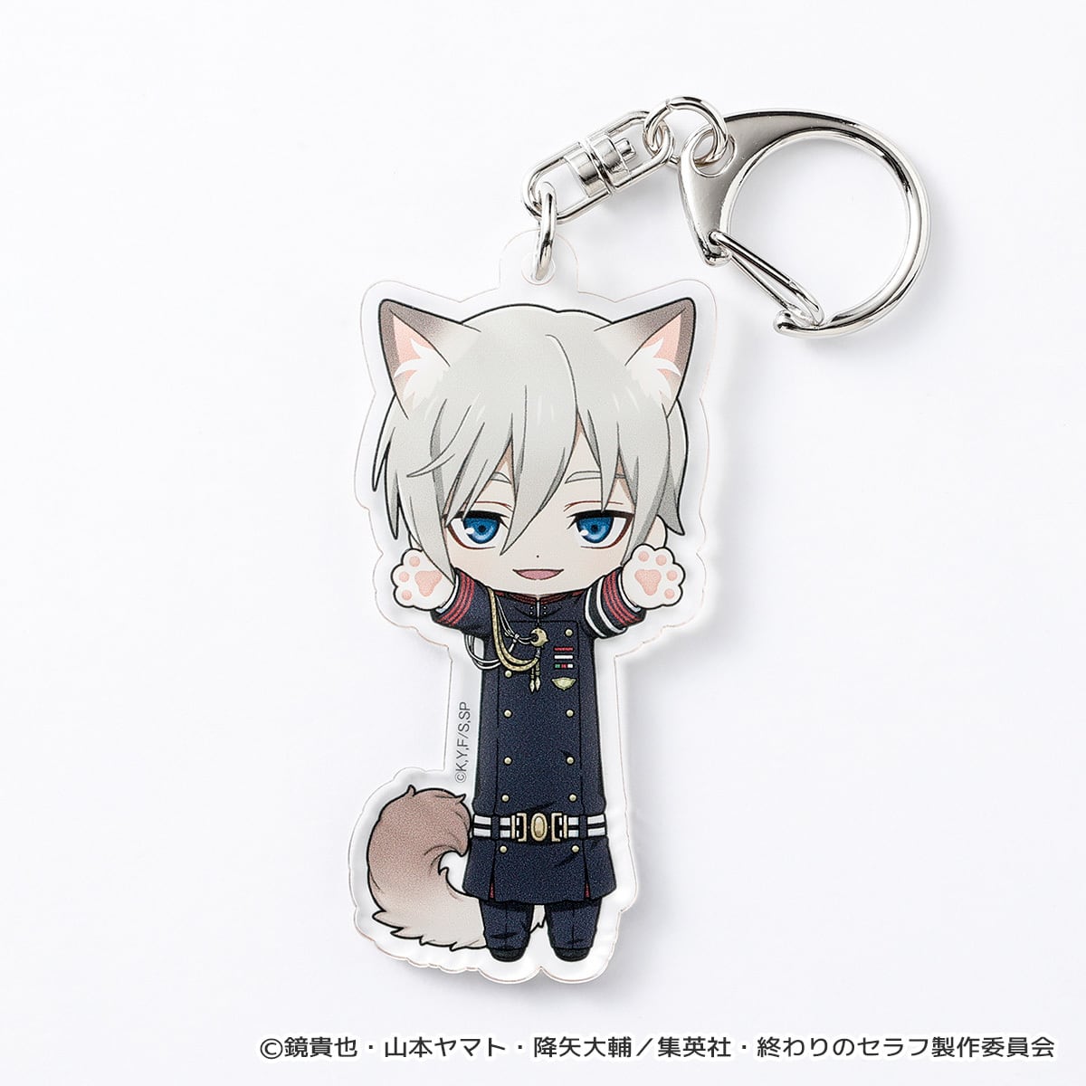 終わりのセラフ ステンドグラスアートキーホルダー 柊深夜 アクリルキーホルダー 終わりのセラフ】のび猫アクリルキーホルダー（百夜ミカエラ） | キャラfab