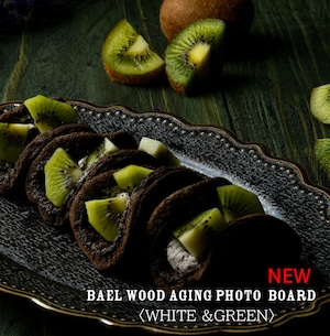 BAEL WOOD AGING PHOTO BOARD〈ウッドエージングフォトボード〉【グリーン＆ホワイト】