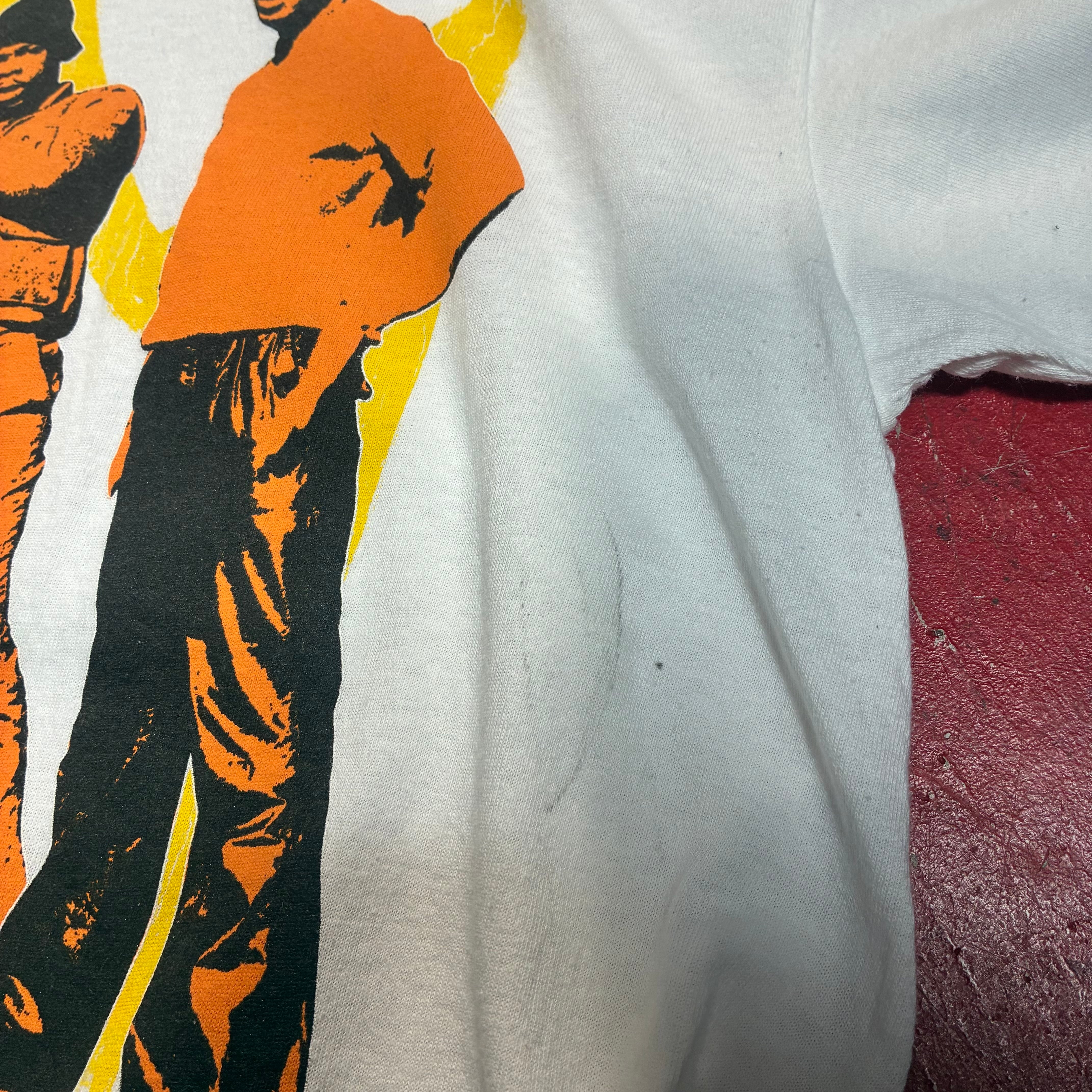 90s RUNDMC ヴィンテージ　Ｔシャツ　Ｌ　白 RUN DMC ロックTシャツ ラップTシャツ 白 ランディーエムシー | 古着屋
