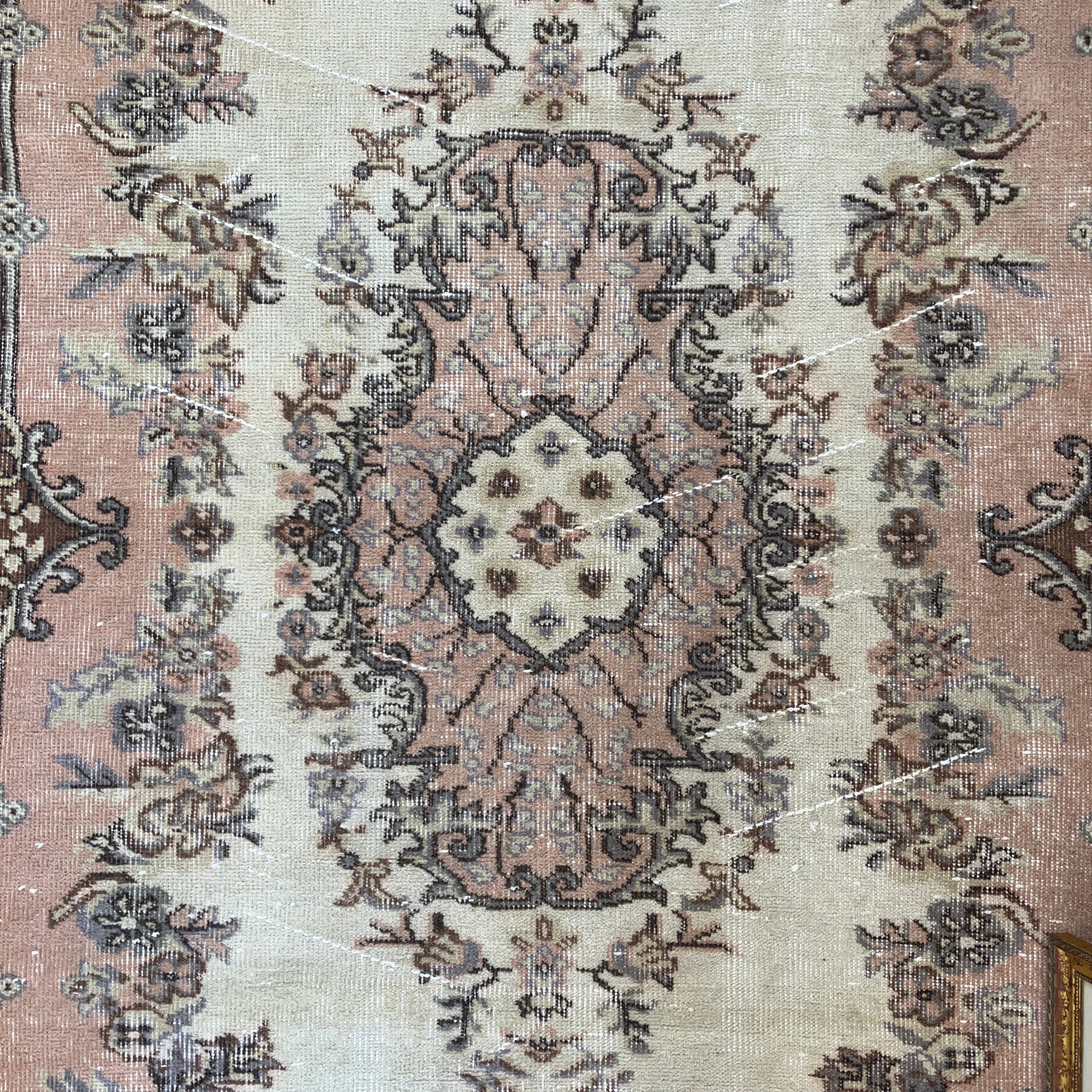 トルコ　ヴィンテージラグ　グレー　ブラウン蔦模様 トルコ ヴィンテージラグ グレー ブラウン蔦模様 楽天市場】ラグ