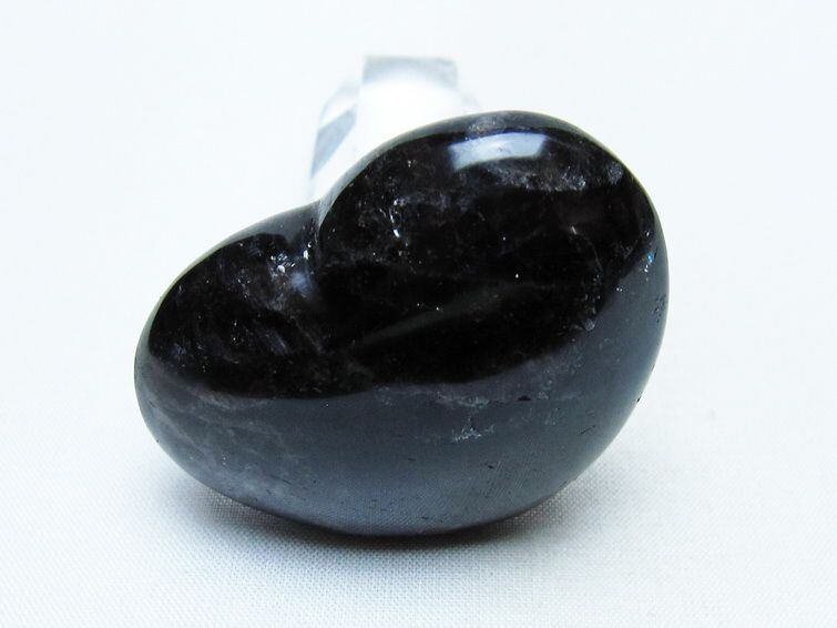 モリオン 置物 ハート 黒水晶 一点物 145-1979 | 天然石
