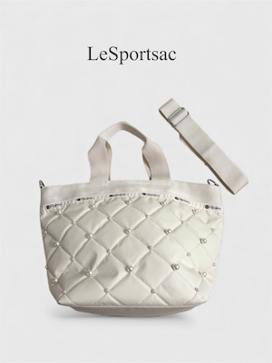 LeSportsac / レスポートサック BUCKET TOTE W PEARLS2サンドバーパール