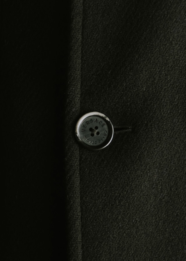 VERSACE Collection 14AW leather patchworks short coat