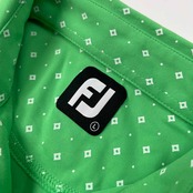 美品 FOOT JOY フットジョイ 総柄 半袖 ポロシャツ サイズ L /メンズ/ゴルフ/スポーツ/グリーン