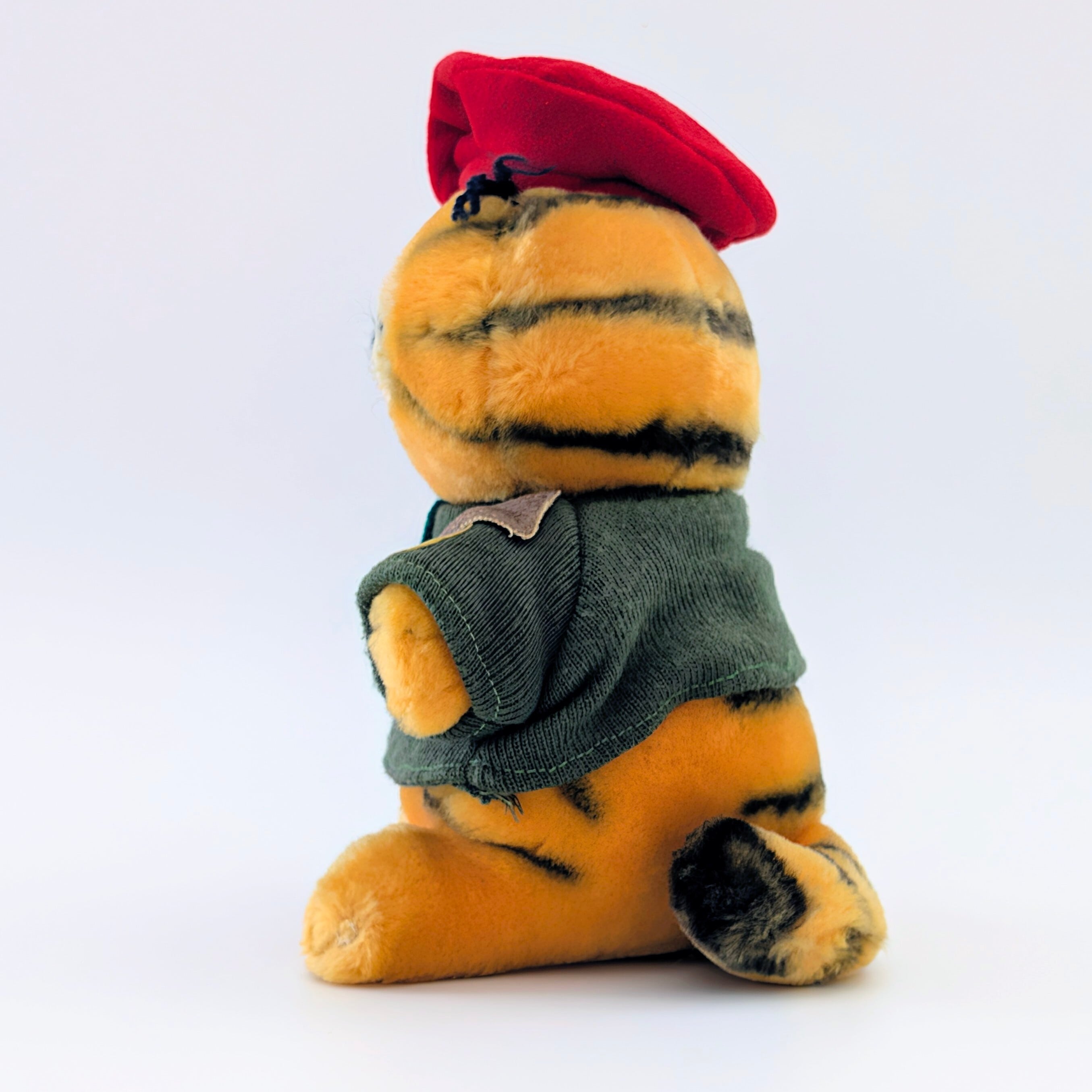 ☆ VINTAGE 1980年代初期 ☆【 Garfield ( ガーフィールド ) 】『 ガーフィールド大佐(笑) 』アーミーガーフィールド / ぬいぐるみ / プラッシュ / plush / 1980年代年製 〚アメリカン雑貨 アメトイ〛