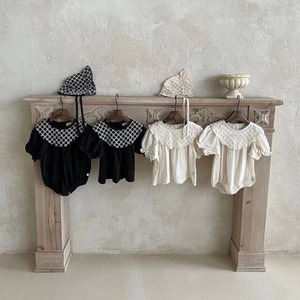 【BABY】韓国風　刺繡ロンパースORブラウス