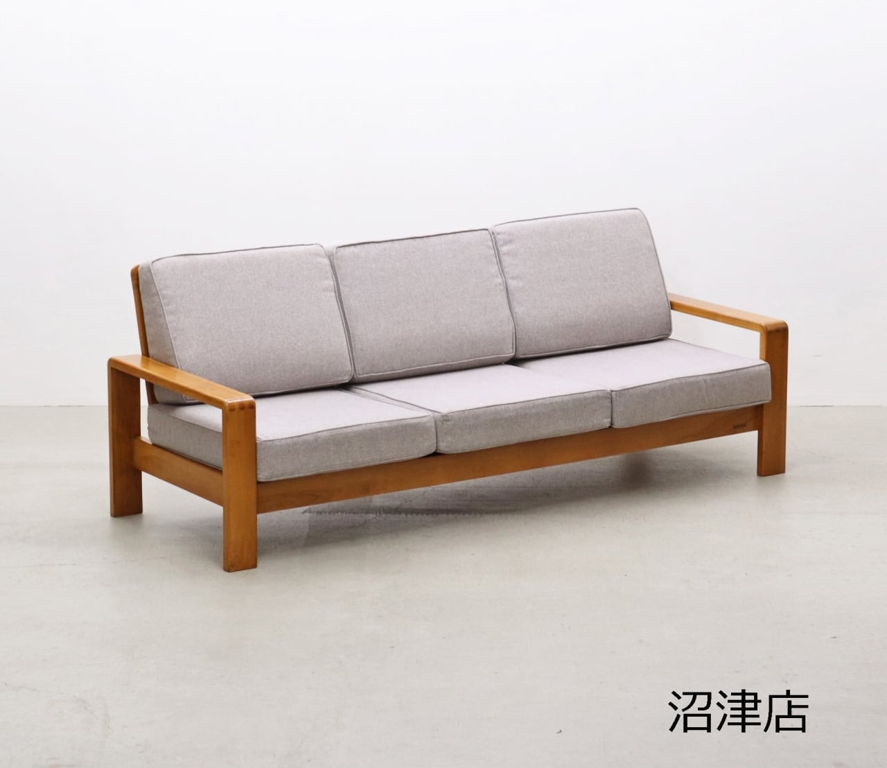 沼津店】SCANTEAK スキャンティーク チーク無垢材 IKON 3Pソファ  