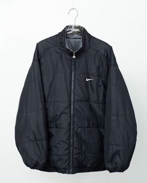 "NIKE" reversible design nylon padded jacket