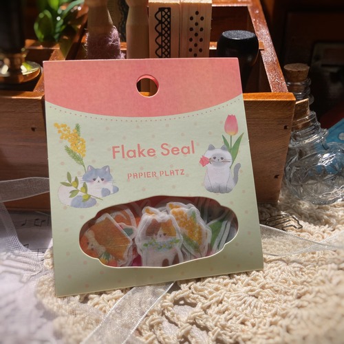 新入荷☆yoko【フラワーキャット】フレークシール