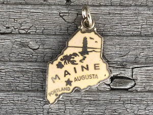 Wells Sterling Charm-Maine