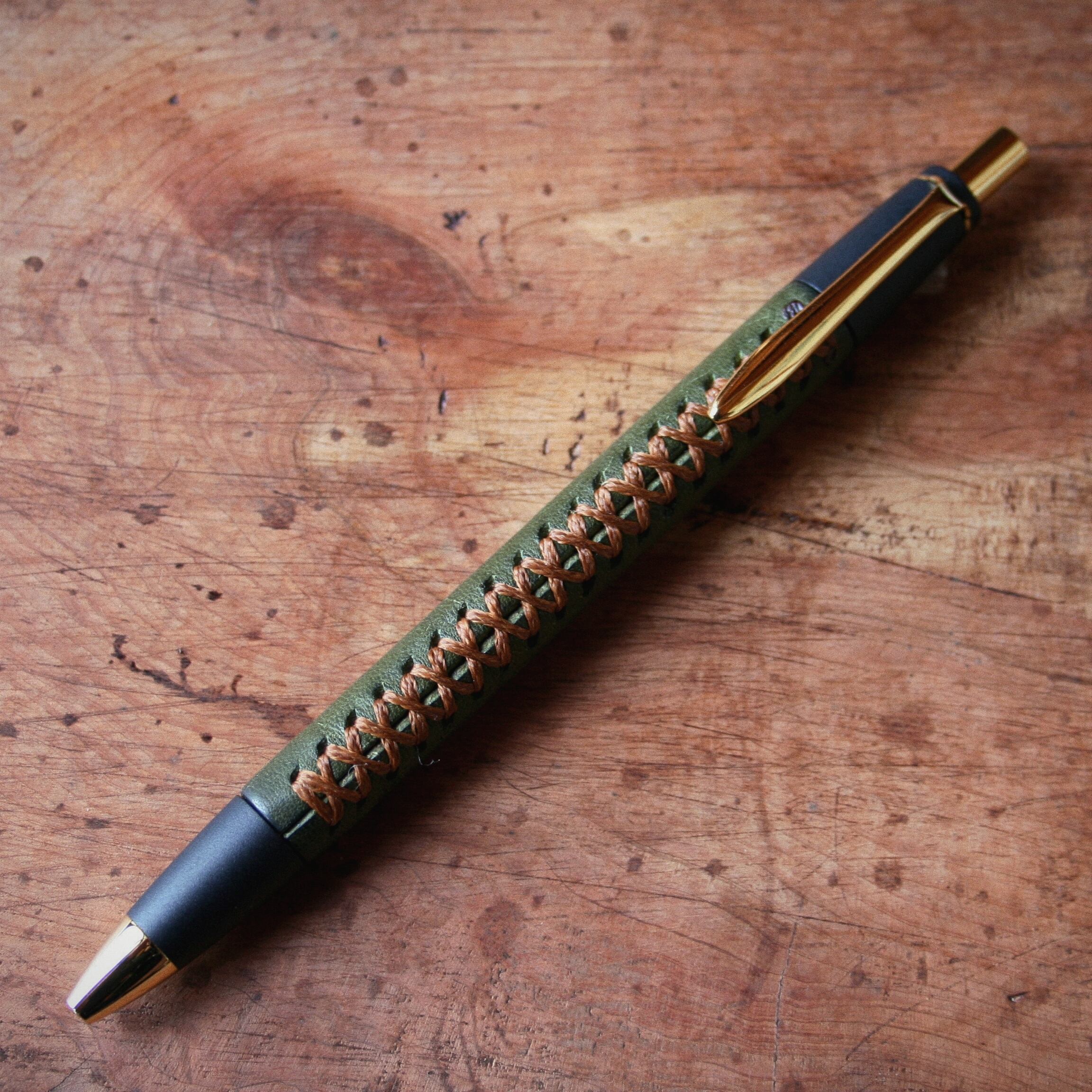 Schicksal 革軸ペン プエブロ ブラック シャープペンシル