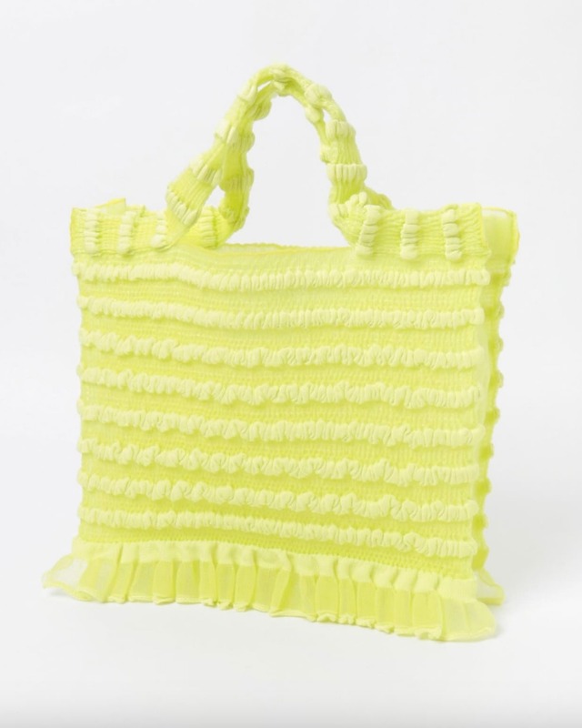 【malamute】frilled knit tote bag