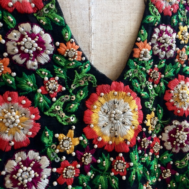 70s indian sheer dress