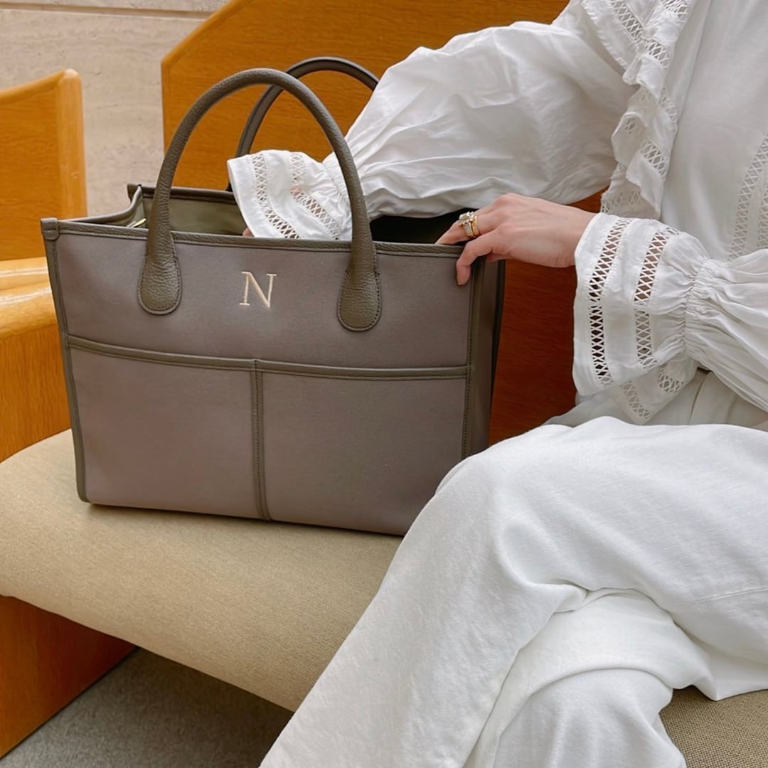 Buddy. canvas bag large【Mocha × Mocha 】 | NapA