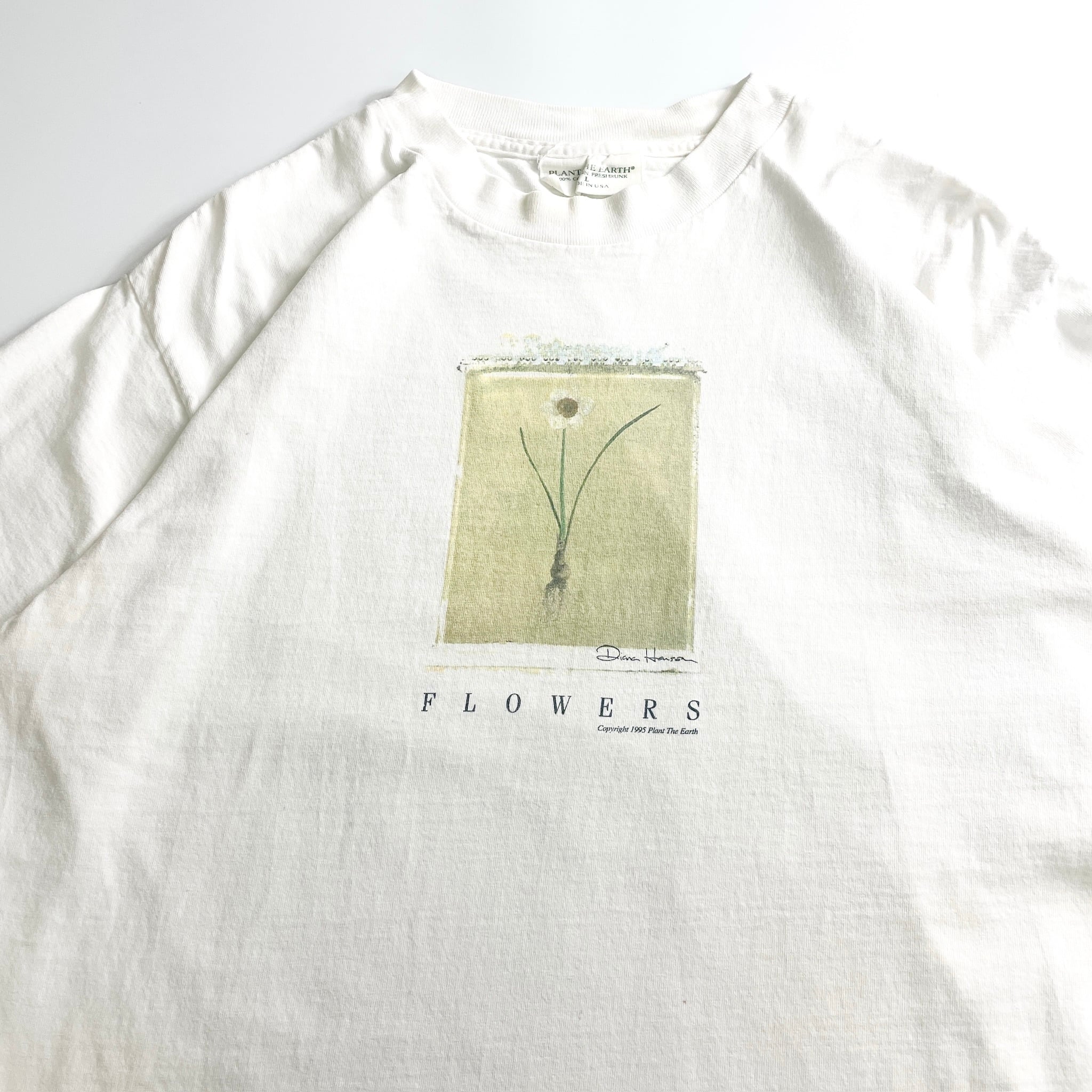 1995 Diane Hanson “Flowers” Art T-Shirt
