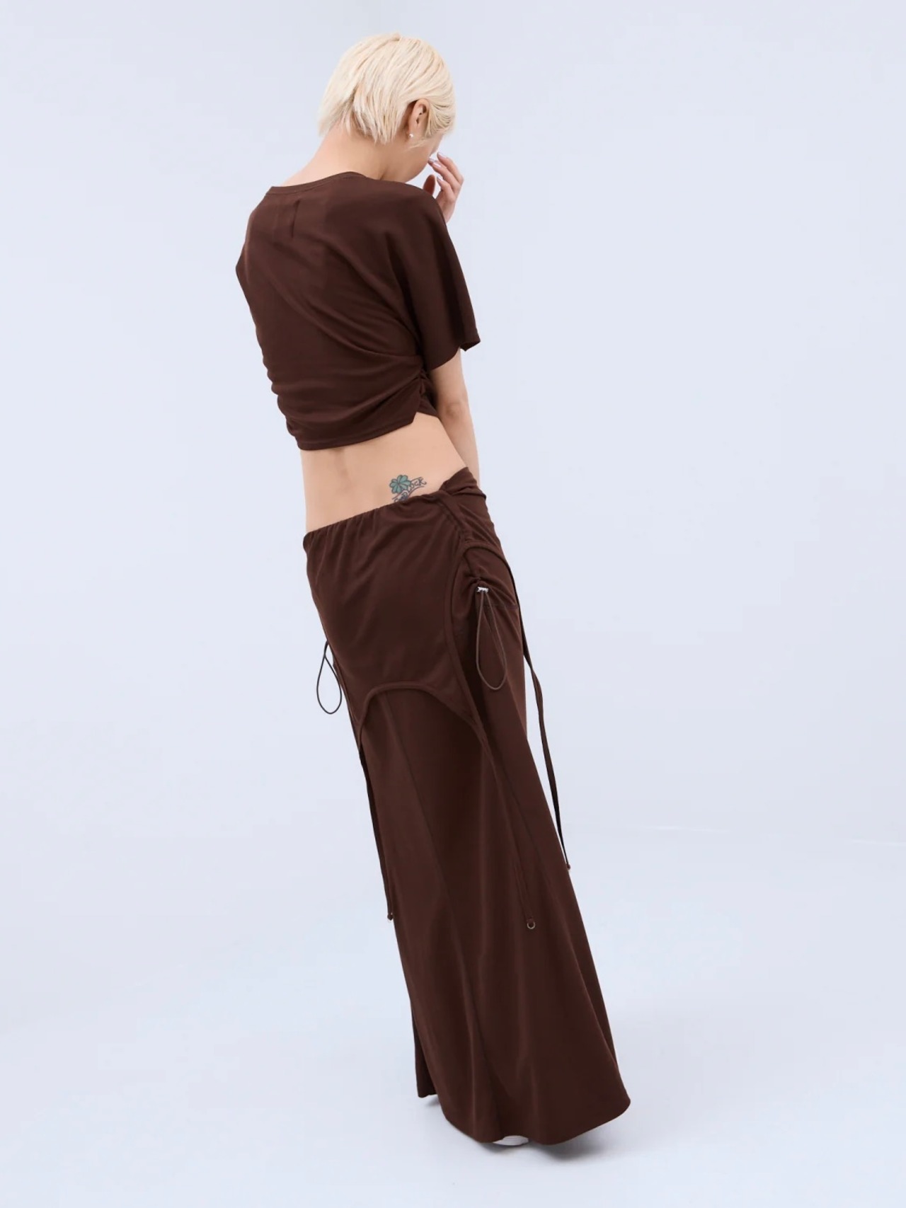 【26SS】THINGS THAT MATTER シングスザットマター /スカート ワンピース / TWO WAY GATHERED DRESS & SKIRT - 4