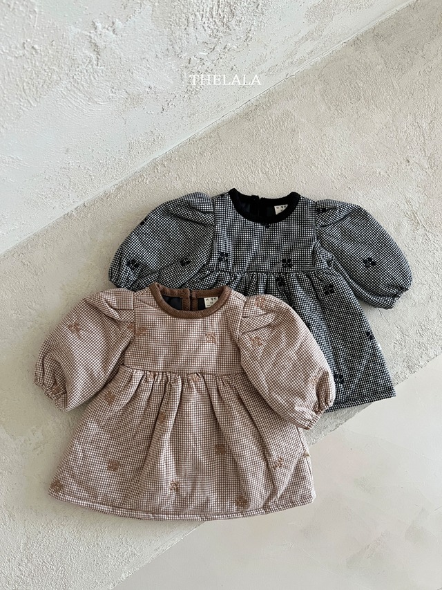 pie embroidery onepiece【thelala】※予約商品