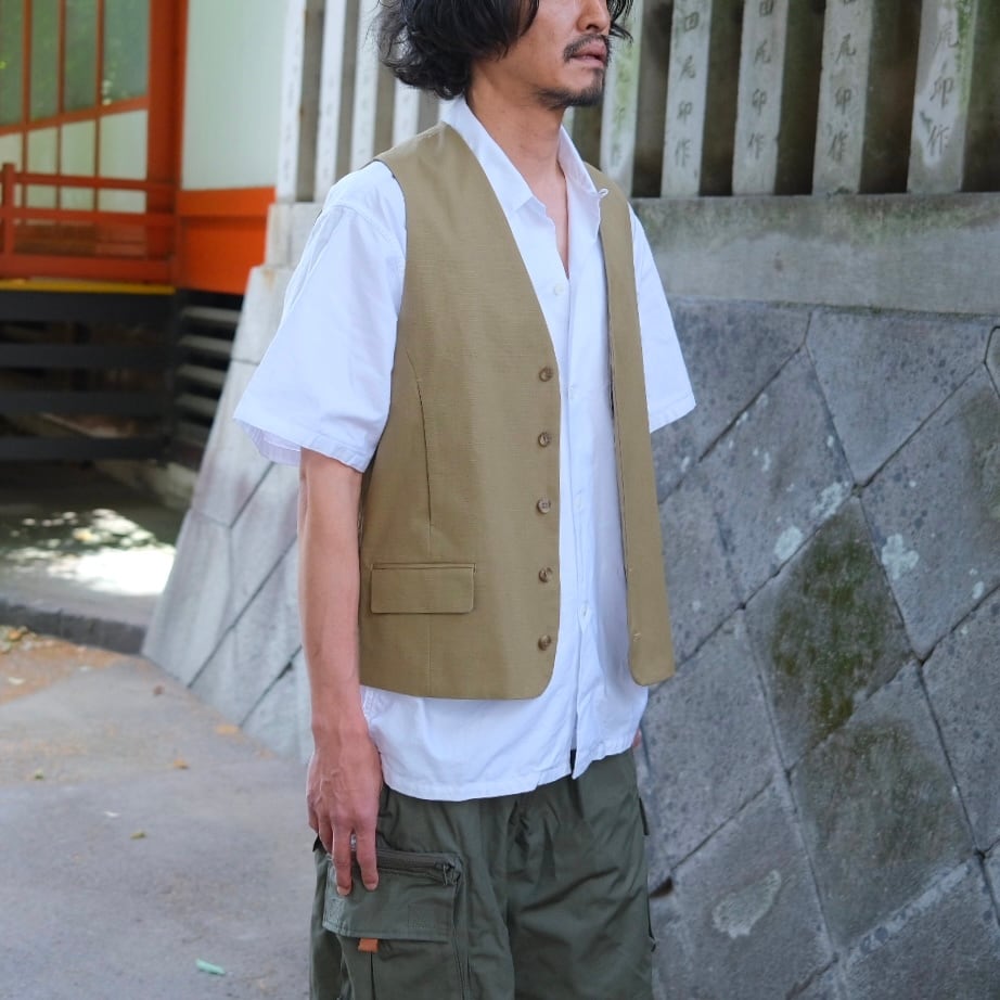 KENNETH FIELD(ケネスフィールド) / MIL SHIRTS 40/3 OXFORD-WHITE-(5