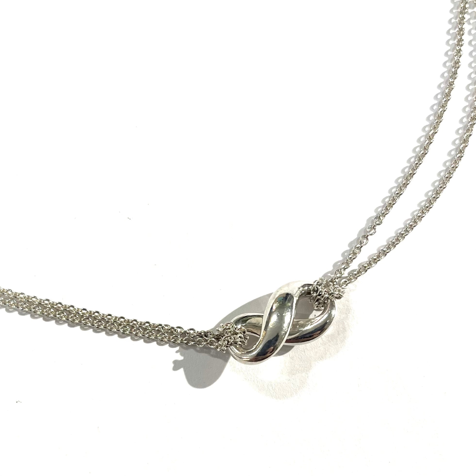 限定価格【TIFFANY&Co.】2934 インフィニティダブルチェーン 立体