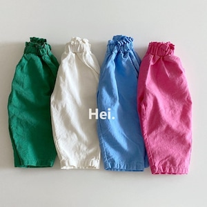 «予約»«Hei» コットンフリルパンツ 4colors