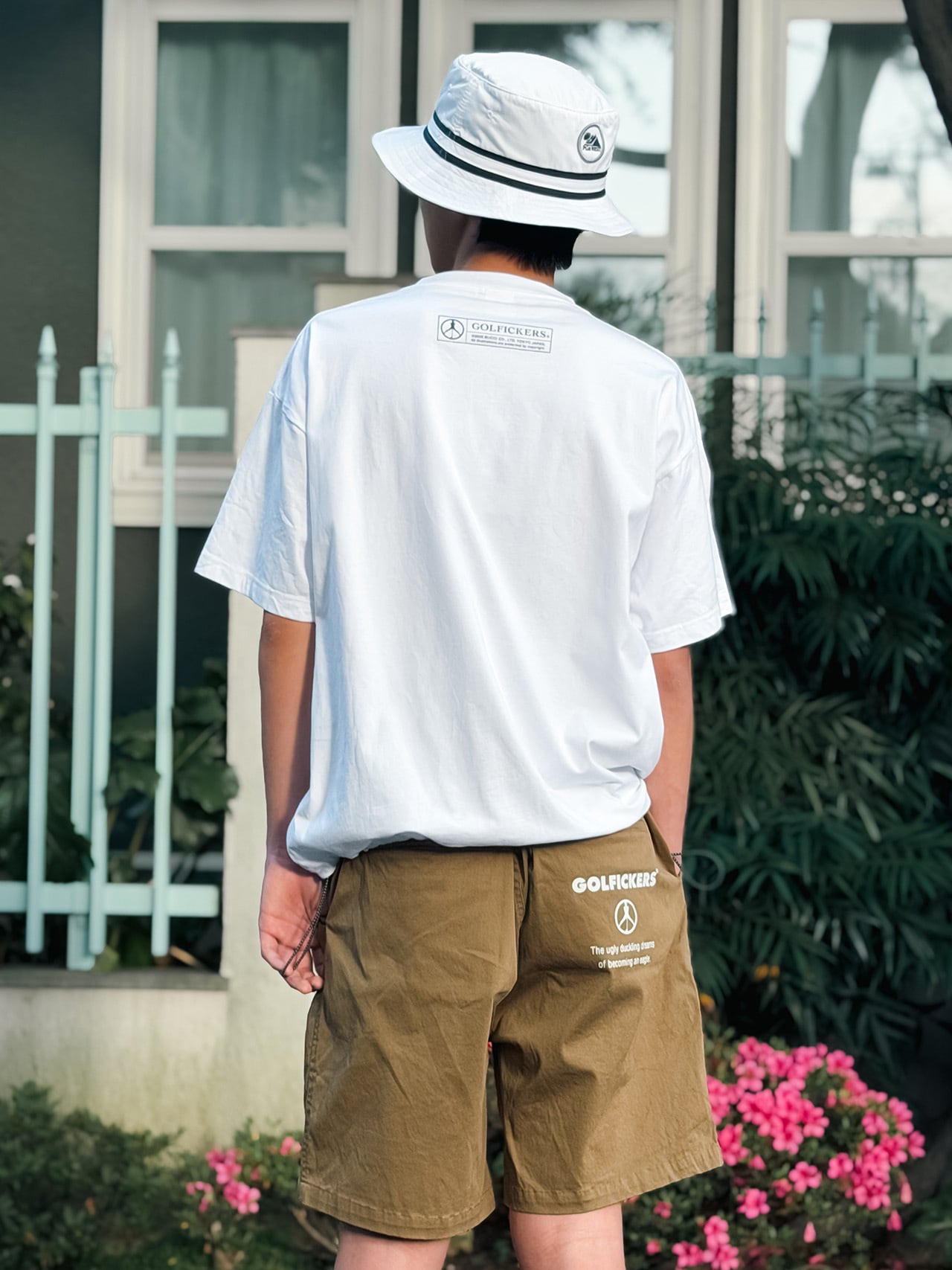 HOLE 677] リラックスフィットTシャツ -White- ☆予約商品 | Golfickers