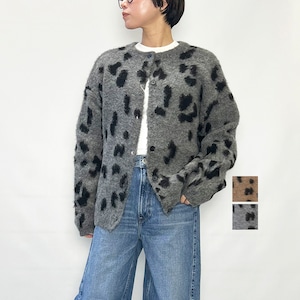 Boutique Ordinary ブティックオーディナリー Cheetah Knit Cardigan BO25-302N 2025秋冬新作 [送料無料]